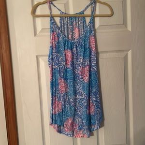 NWT LILLY PULITZER LACY TOP IN RAISING SHELL XL